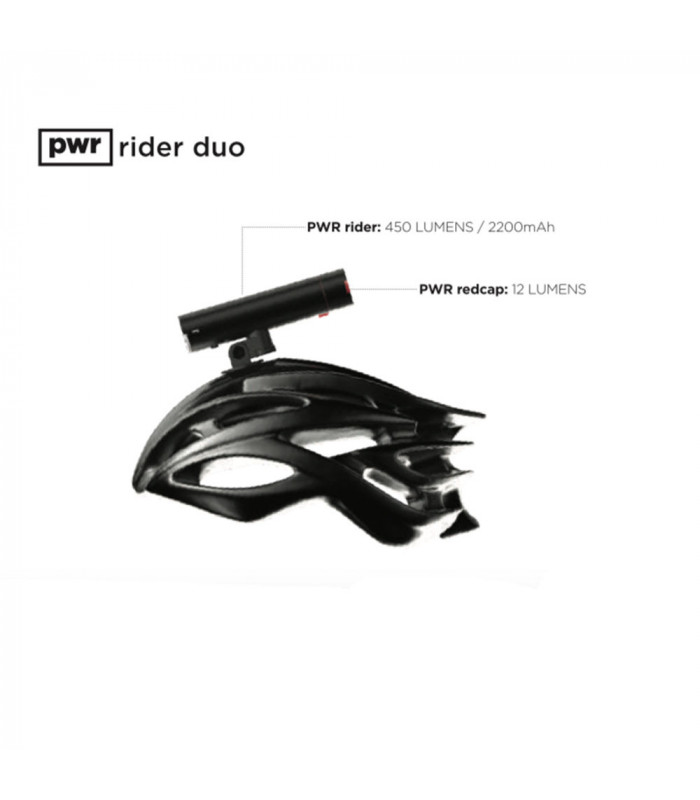 KNOG PWR RIDER DUO (450 + 12 LUMENS) | TopFun.com