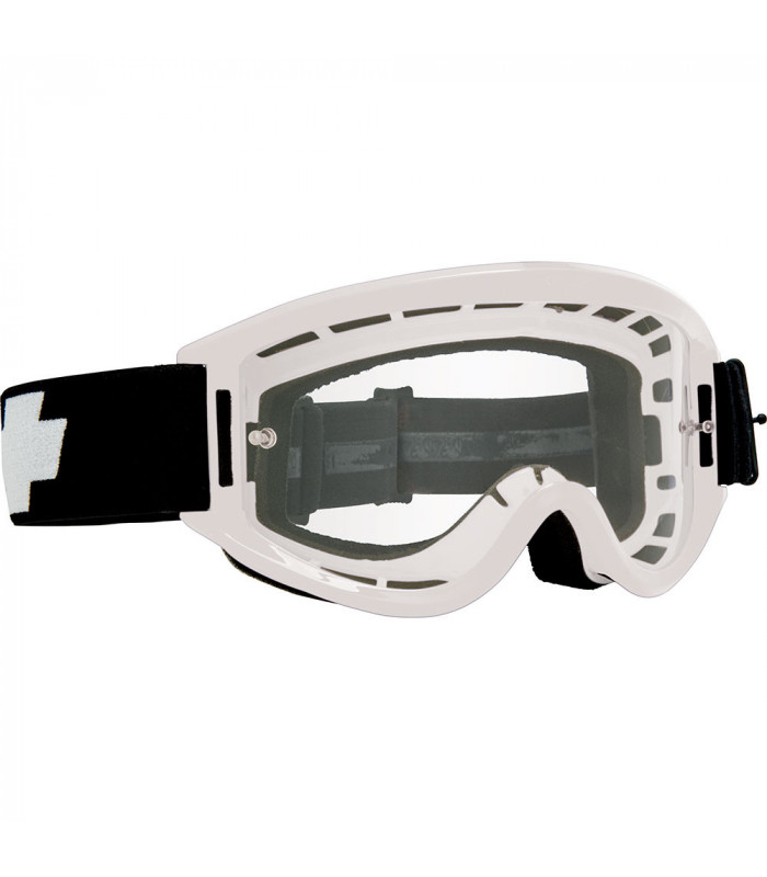 SPY BREAKAWAY WHITE GOGGLES (HD CLEAR LENS)