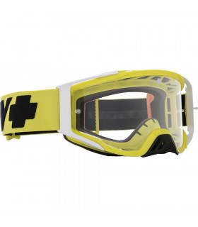 MÁSCARA SPY FOUNDATION CHECKERS HI-VIS GREEN (LENTE TRANSPARENTE HD)