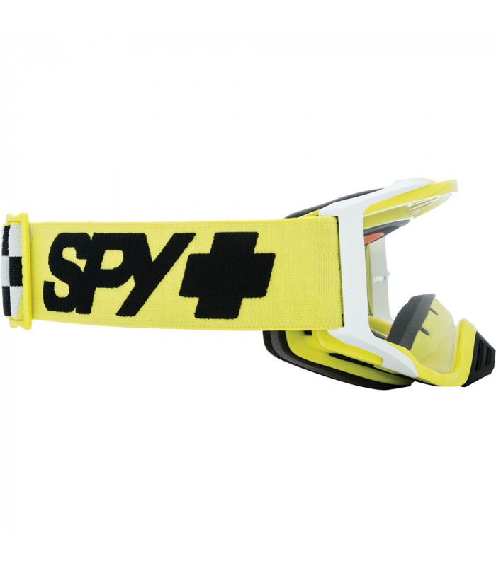 MÁSCARA SPY FOUNDATION CHECKERS HI-VIS GREEN (LENTE TRANSPARENTE HD)