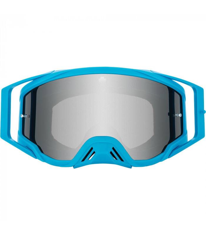 SPY FOUNDATION PLUS BOLT BLUE GOGGLES (HD SMOKE WITH SILVER SPECTRA MIRROR LENS)