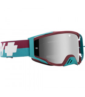 SPY FOUNDATION PLUS BOLT TEAL GOGGLES (HD SMOKE WITH SILVER SPECTRA MIRROR LENS)