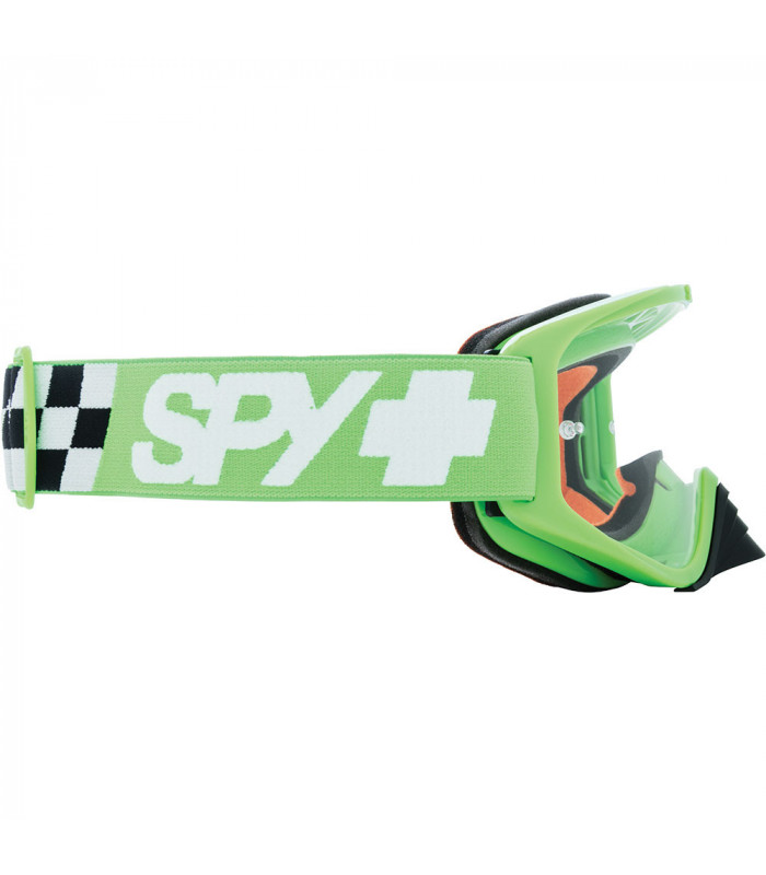 SPY WOOT CHECKERS GREEN GOGGLES HD CLEAR LENS | TopFun.com