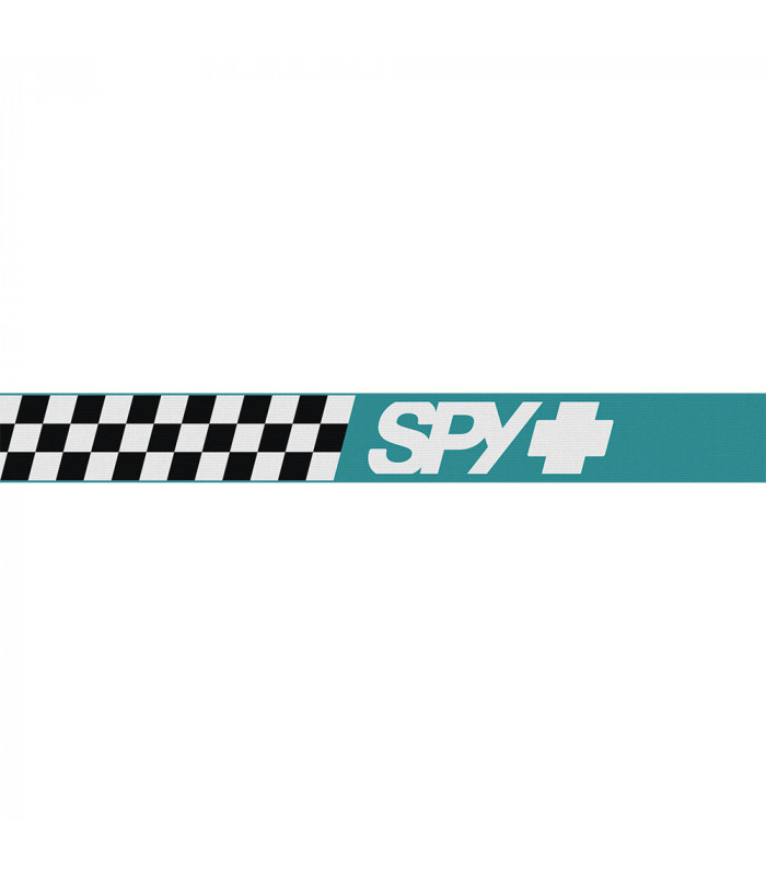 MÁSCARA SPY WOOT RACE CHECKERS TEAL LENTE HD AHUMADA CON ESPEJO PLATA SPECTRA | TopFun.com