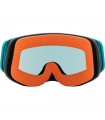 MÁSCARA SPY WOOT RACE CHECKERS TEAL LENTE HD AHUMADA CON ESPEJO PLATA SPECTRA | TopFun.com