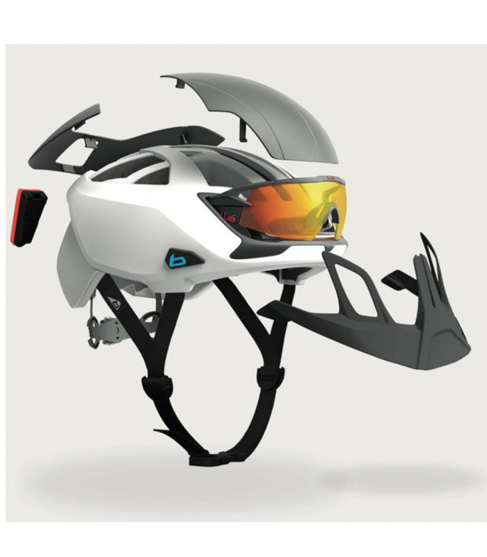 BOLLE THE ONE PREMIUM HELMET (NAVY-RED-WHITE MATTE) | TopFun.com