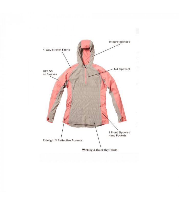 CLUB RIDE SOLA WOMEN SUN SHIRT (DOVE/DUSTY PINK) | TopFun.com