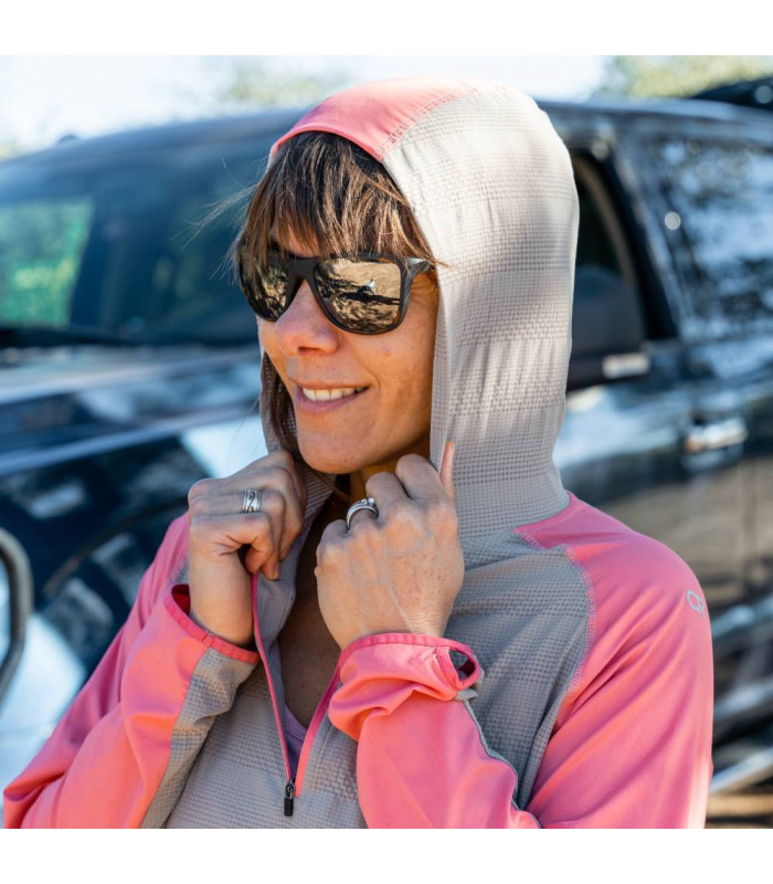 CLUB RIDE SOLA WOMEN SUN SHIRT (DOVE/DUSTY PINK) | TopFun.com