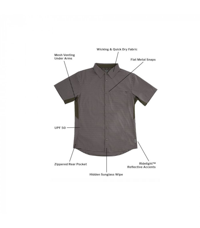 CLUB RIDE VIBE SHIRT (GREY STRIPE) | TopFun.com