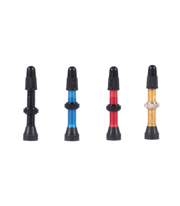 JUEGO VÁLVULAS WTB TCS ALUMINIO 34 MM (AZUL) | TopFun.com