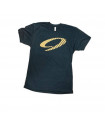 NINER NINE LOGO TECH T-SHIRT (BLACK AQUA) | TopFun.com