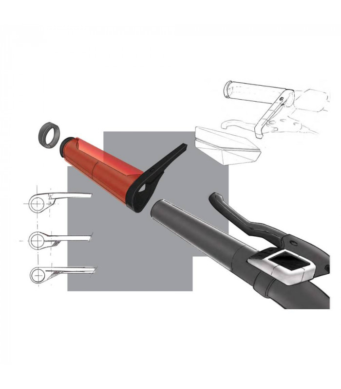 RTECH VERTIGO BIKE HANDGUARDS (WHITE) | TopFun.com