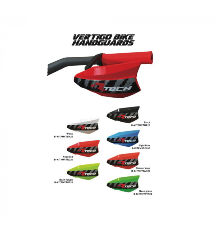 RTECH VERTIGO BIKE HANDGUARDS (NEON GREEN) | TopFun.com