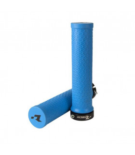 RTECH R20 LOCK-ON BIKE GRIPS (LIGHT BLUE)