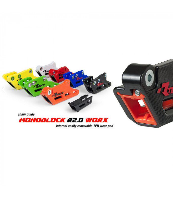 GUÍA CADENA RTECH MONOBLOCK R2.0 WORX HONDA CRF, CRFX (2007-2021) | TopFun.com