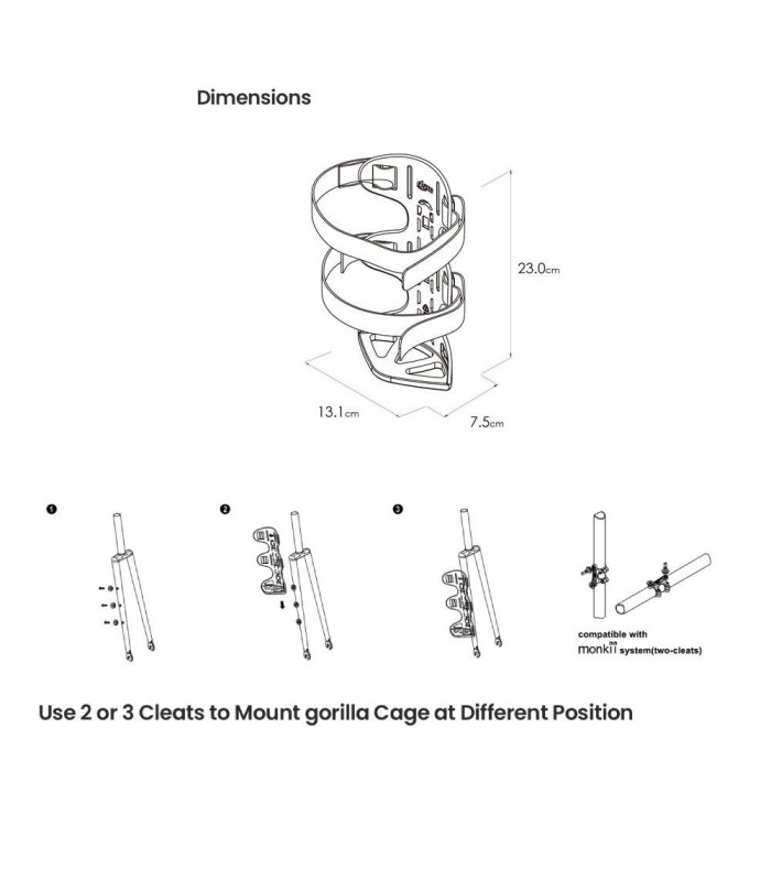 PORTABULTOS DOM GORILLA CAGE II (NEGRO) | TopFun.com