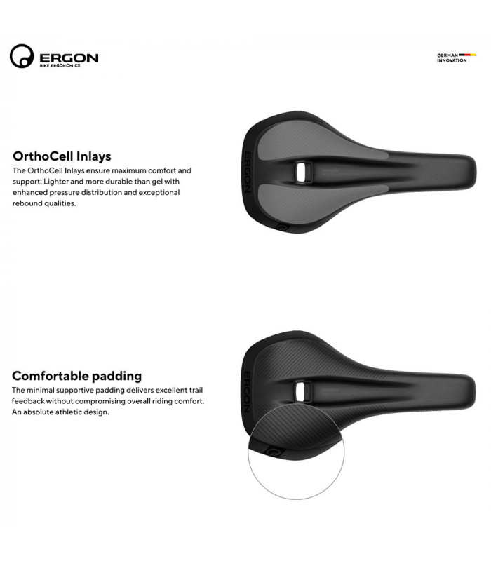 ERGON SM E-MOUNTAIN PRO WOMEN SADDLE (STEALTH) | TopFun.com