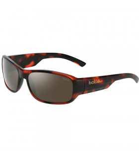 BOLLE HERON TORTOISE MATTE SUNGLASSES (HD POLARIZED BROWN LENSES)