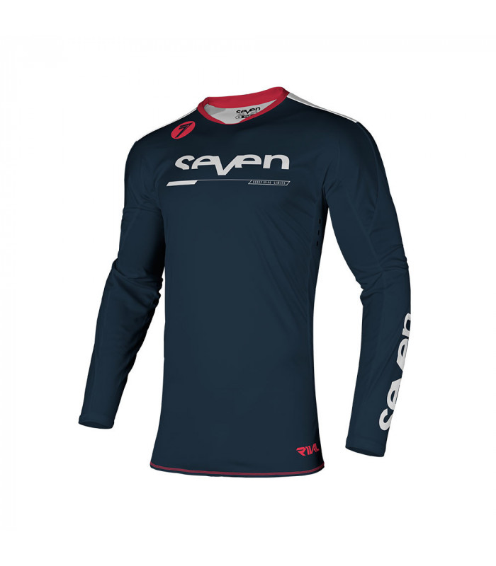 SEVEN RIVAL RAMPART JERSEY (WHITE/NAVY)