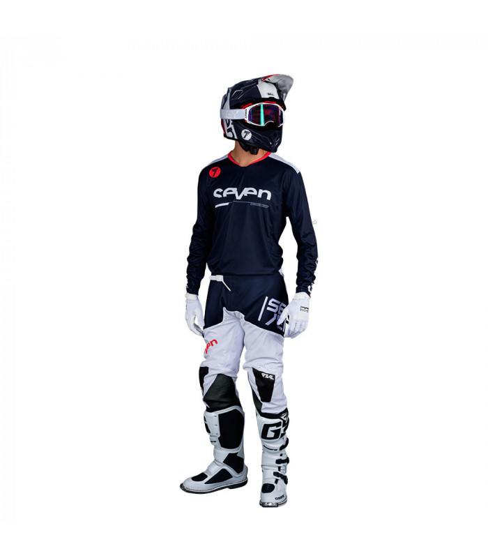 SEVEN RIVAL RAMPART JERSEY (WHITE/NAVY)