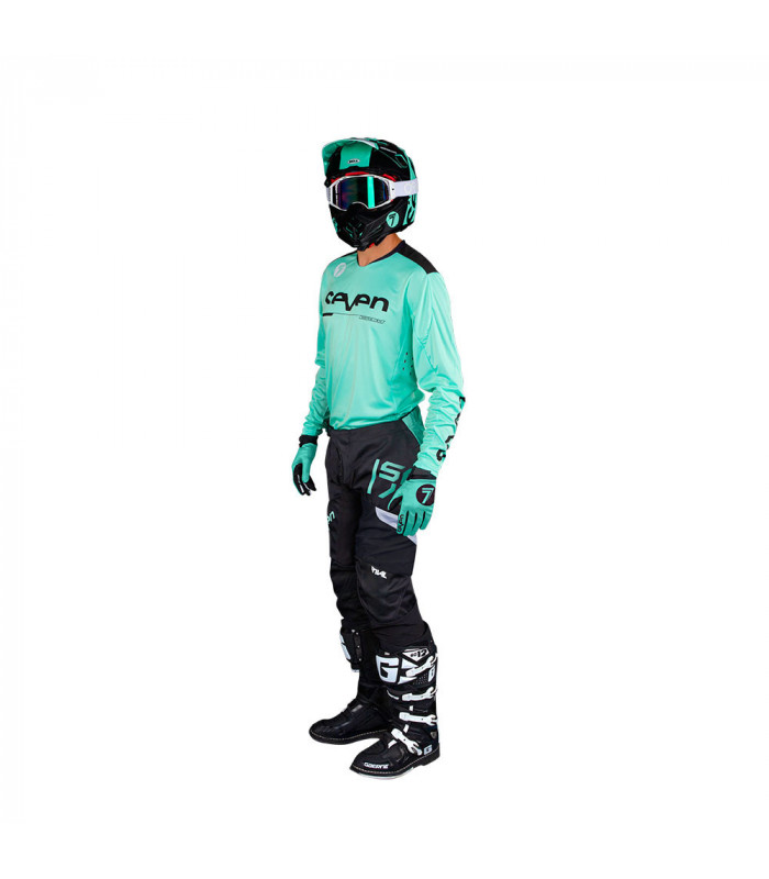 CAMISETA SEVEN RIVAL RAMPART INFANTIL (MINT/BLACK)