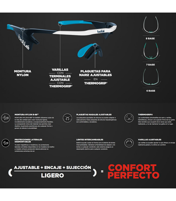 GAFAS BOLLE LIGHTSHIFTER TITANIUM MATTE (LENTE VOLT+ ULTRAVIOLETA POLARIZADA) | TopFun.com