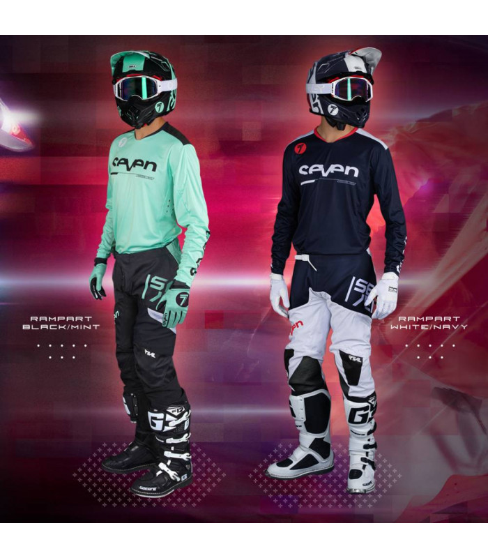 SEVEN RIVAL RAMPART PANTS (WHITE/NAVY) | TopFun.com