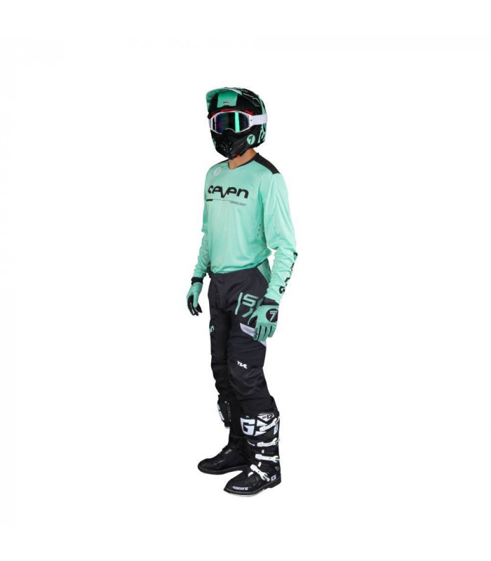PANTALONES SEVEN RIVAL RAMPART INFANTILES (BLACK/MINT)