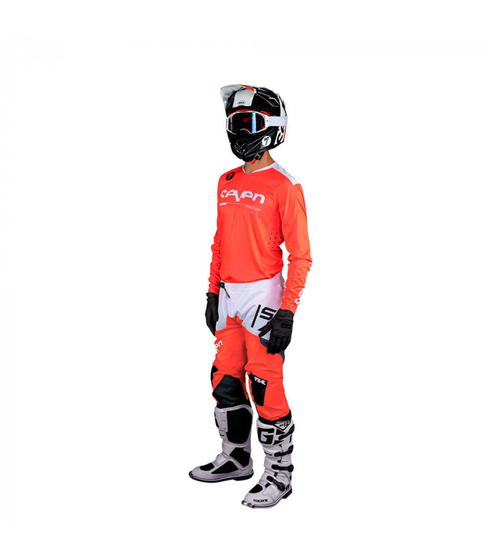 SEVEN RIVAL RAMPART YOUTH PANTS (FLO RED) | TopFun.com
