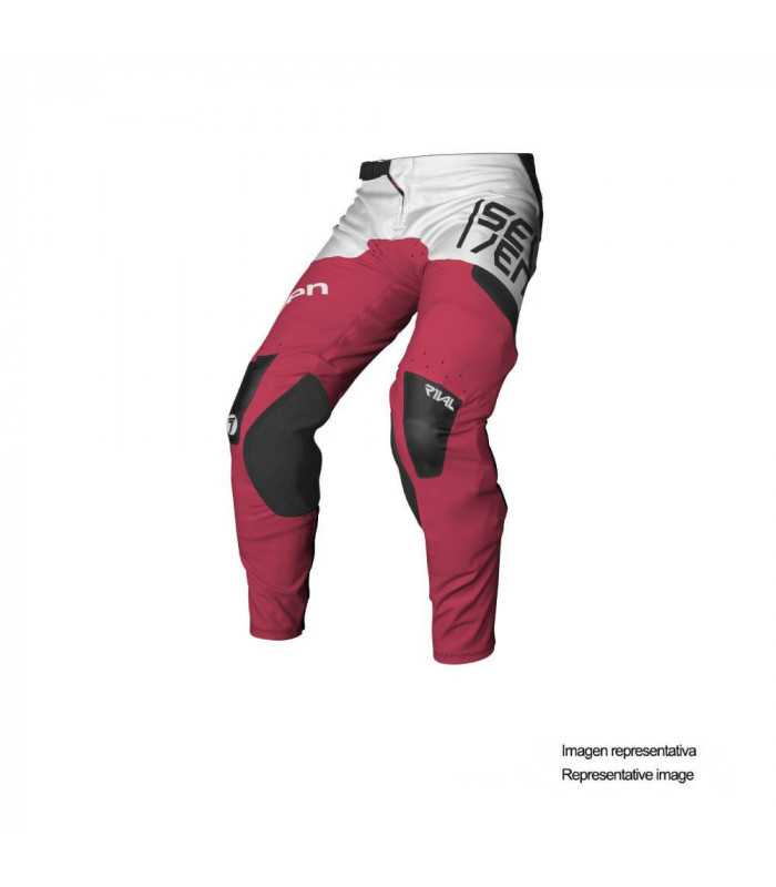 SEVEN RIVAL RAMPART YOUTH PANTS (FLO RED) | TopFun.com