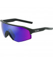 BOLLE LIGHTSHIFTER XL BLACK MATTE SUNGLASSES (BROWN BLUE LENS)