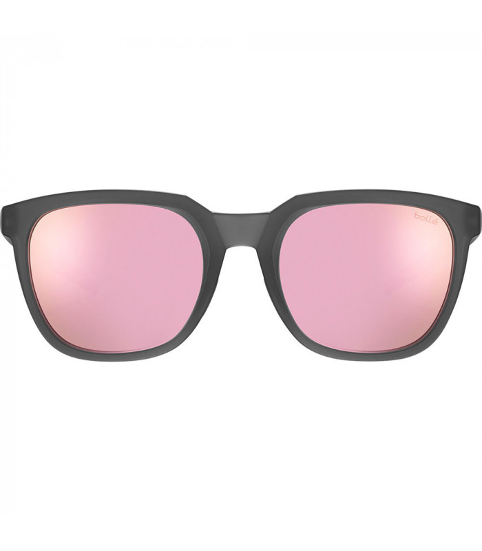 BOLLE TALENT BLACK CRYSTAL MATTE SUNGLASSES (BROWN PINK POLARIZED LENSES) | TopFun.com