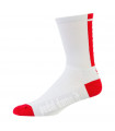 CALCETINES NINER RACE STRIPE BLANCO/ROJO (TALLA S)