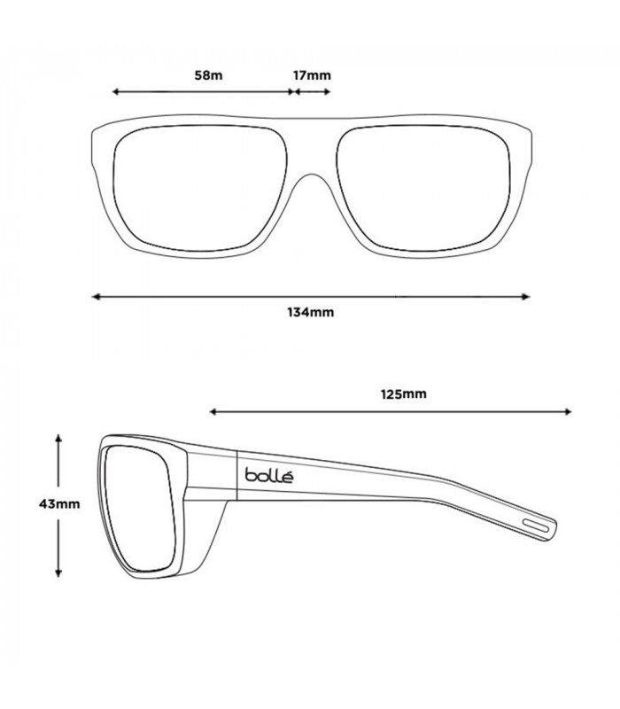 GAFAS BOLLE VULTURE BLACK MATTE (LENTES VOLT+ GUN POLARIZADAS) | TopFun.com
