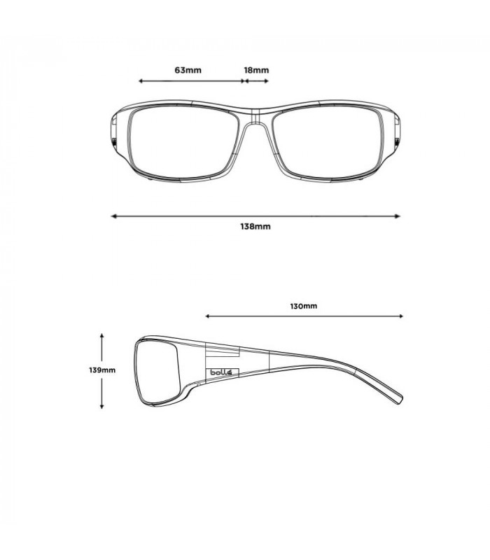 BOLLE KING MATTE BLACK METAL BROWN SUNGLASSES (PHANTOM BROWN FUN LENSES)