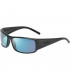 BOLLE KING FULL BLACK MATTE SUNGLASSES (PHANTOM BLUE POLARIZED LENSES)