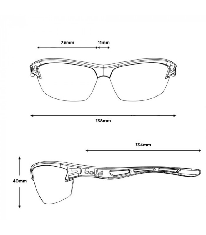 BOLLÉ BOLT 2.0 SILVER MATTE SUNGLASSES (VOLT+ COLD WHITE POLARIZED LENSES) | TopFun.com