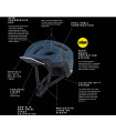 BOLLE REACT MIPS HELMET (MATTE NAVY) | TopFun.com