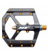 HT ME03T PEDALS (BLACK/TITANIUM SPINDLES) | TopFun.com