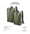 BROOKS PICKWICK COTTON CANVAS 26L BACKPACK (FOREST)
