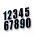 UFO STICKER NUMBERS (22 CM)