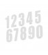 UFO STICKER NUMBERS (22 CM)