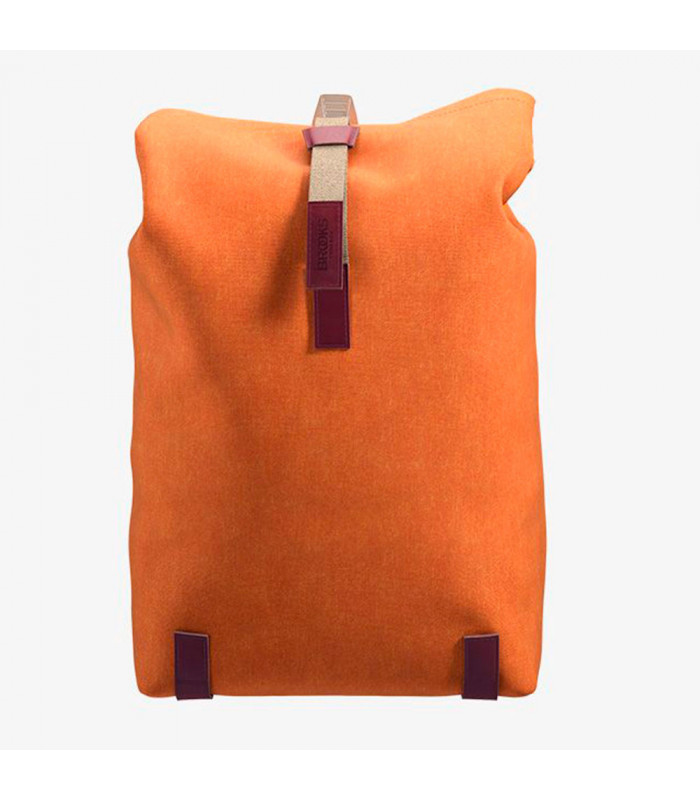 BROOKS PICKWICK COTTON CANVAS 12L BACKPACK (GOOSE BEAK/MAROON)