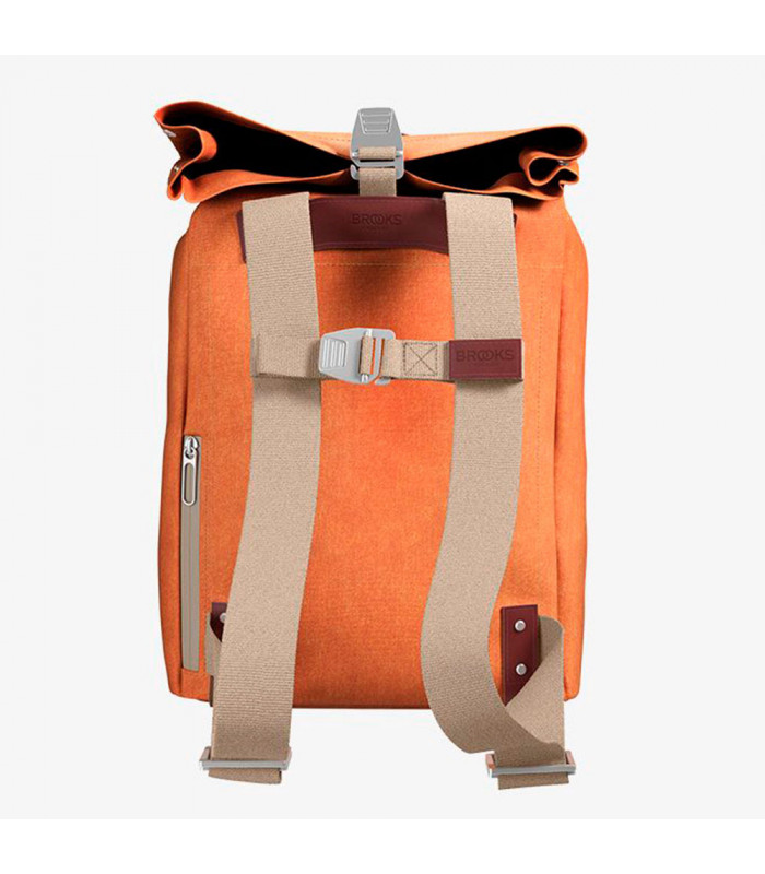 BROOKS PICKWICK COTTON CANVAS 12L BACKPACK (GOOSE BEAK/MAROON)