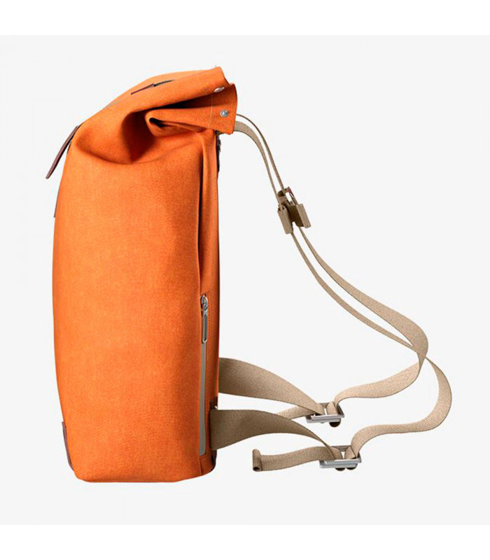 BROOKS PICKWICK COTTON CANVAS 12L BACKPACK (GOOSE BEAK/MAROON)