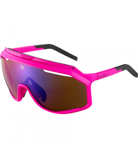 BOLLE CHRONOSHIELD MATTE PINK SUNGLASSES (BROWN BLUE LENS)