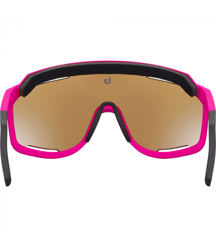 BOLLE CHRONOSHIELD MATTE PINK SUNGLASSES (BROWN BLUE LENS)