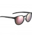 BOLLE MERIT BLACK CRYSTAL MATTE SUNGLASSES (BROWN PINK POLARIZED LENSES) | TopFun.com