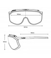 BOLLE CHRONOSHIELD MATTE PINK SUNGLASSES (BROWN BLUE LENS)