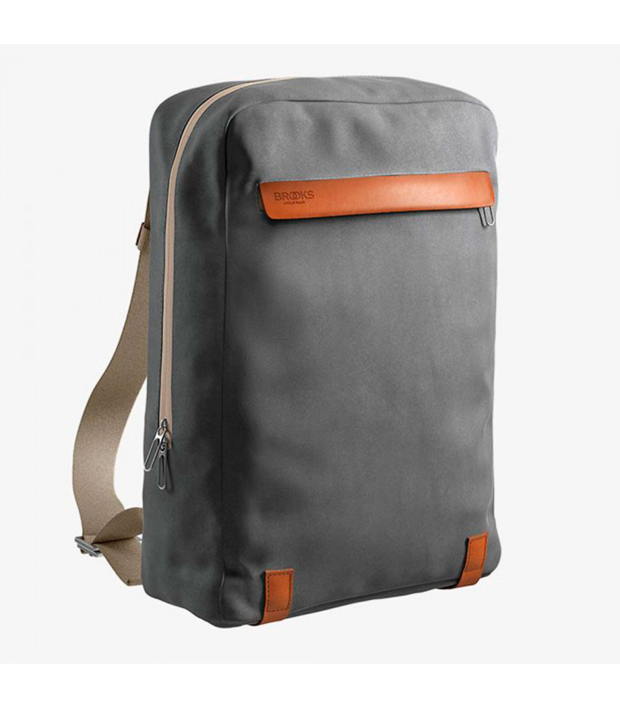 BROOKS PICKZIP COTTON CANVAS 10L BACKPACK (GREY/HONEY)